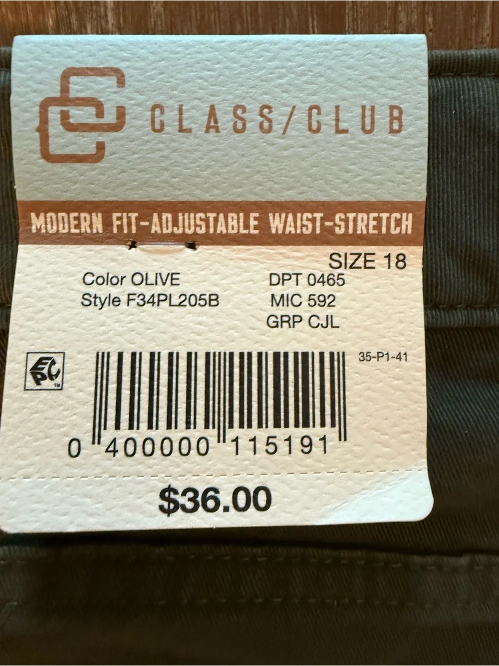 Class Club Blue Chino  Pants for Kids Adjustable Waist